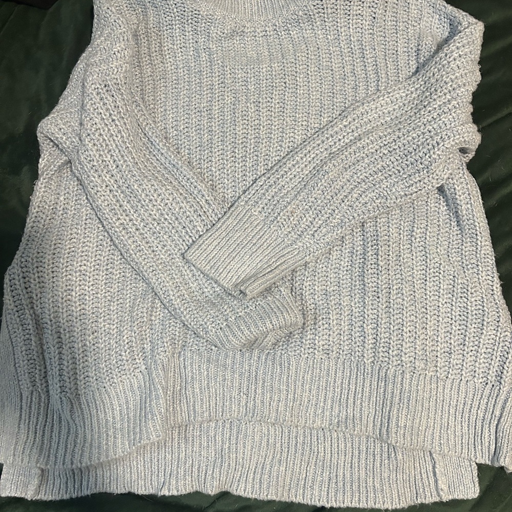 Women's Cozy Knit Sweater - Light Gray